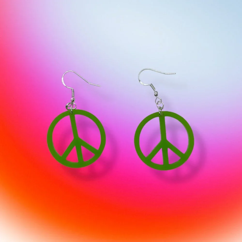 Dangling Peace Signs - Picture 1 of 2